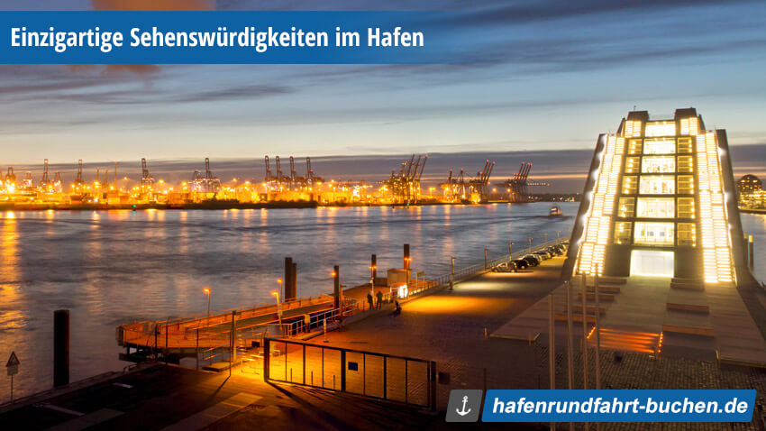 Die beste Hafenrundfahrt sollte u. a. zum Dockland führen, einer der Sehenswürdigkeiten im Hafen. Das Dockland in Hamburg