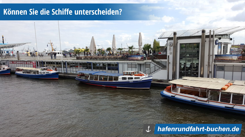 Barkassen an den Landungsbrücken Hamburg