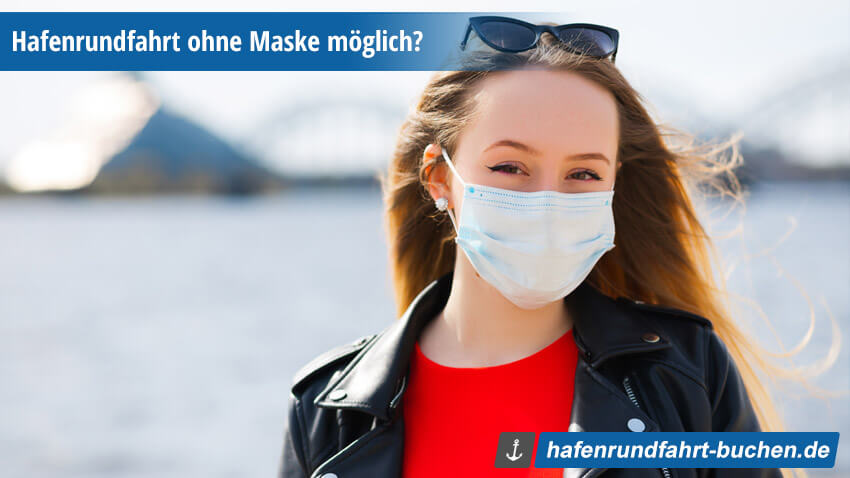 Hafenrundfahrt Hamburg - Gast mit Maske